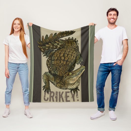 Krokodil Crikey! Fleecedecke (Beispiel)