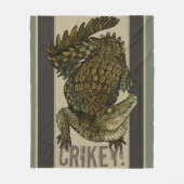 Krokodil Crikey! Fleecedecke (Vorderseite)