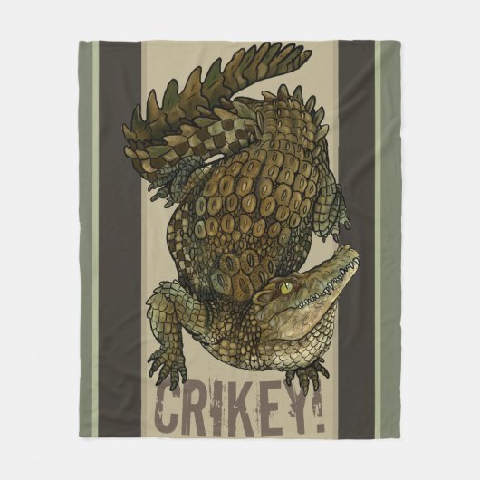Krokodil Crikey! Fleecedecke (Vorderseite)