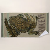 Krokodil Crikey! Strandtuch (Vorderseite)