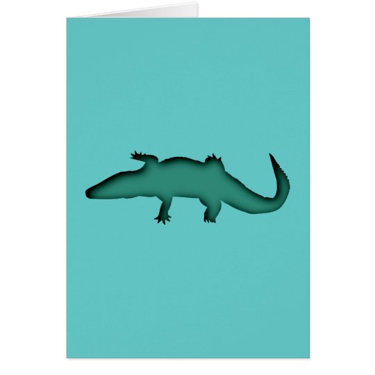 Krokodil crocodile karte