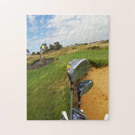 Krokodil, der einen Golfball fängt, Puzzle Jigsaw (Vertikal)