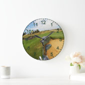 Krokodil, der einen Golfball fängt, Wall Clock Große Wanduhr (Zuhause)