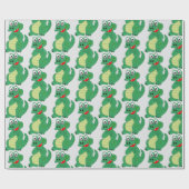 Krokodil-Design in jeder Hintergrundfarbe Geschenkpapier (Flach)