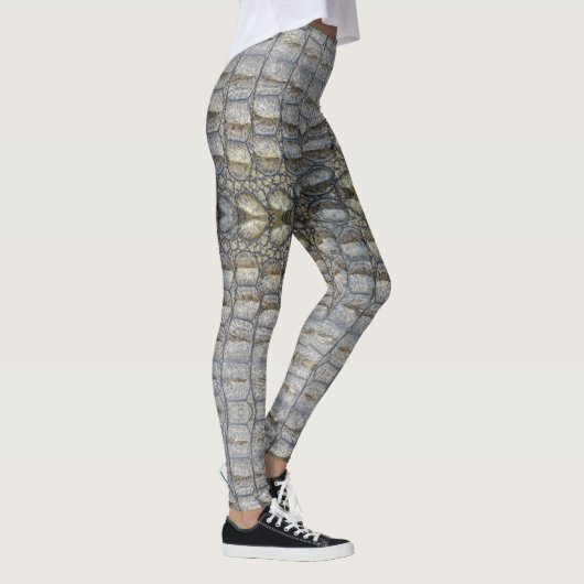 Krokodil-Druck Leggings (Rechts)