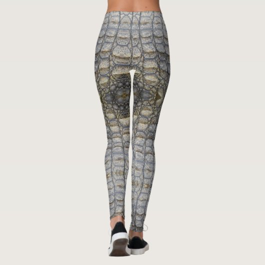 Krokodil-Druck Leggings (Rückseite)