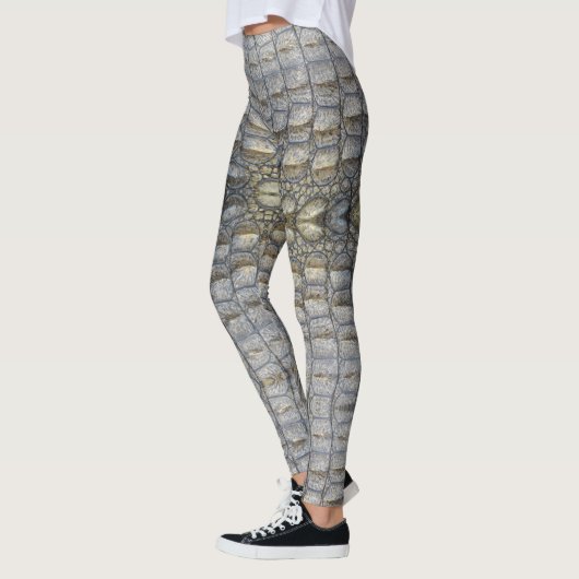 Krokodil-Druck Leggings (Links)
