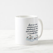 Krokodil & Ex Zitat für Scheidung oder Trennung Kaffeetasse (VorderseiteRechts)