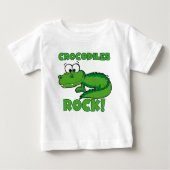 Krokodil-Felsen Baby T-shirt (Vorderseite)
