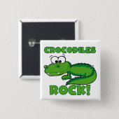 Krokodil-Felsen Button (Vorne & Hinten)