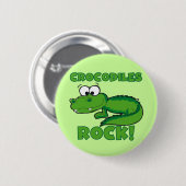 Krokodil-Felsen Button (Vorne & Hinten)