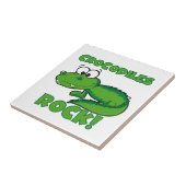 Krokodil-Felsen Fliese (Seite)