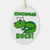 Krokodil-Felsen Keramik Ornament (Rechts)