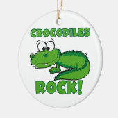 Krokodil-Felsen Keramik Ornament (Links)