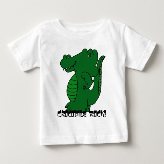 Krokodil-Felsen! Kleinkind-T-Shirt Baby T-shirt (Vorderseite)