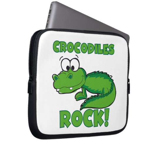 Krokodil-Felsen Laptopschutzhülle (Vorne Rechts)