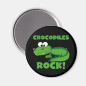 Krokodil-Felsen Magnet (Vorderseite/Rückseite)