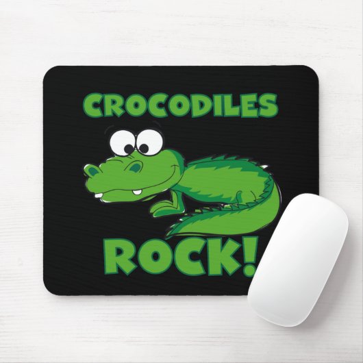 Krokodil-Felsen Mousepad (Mit Mouse)