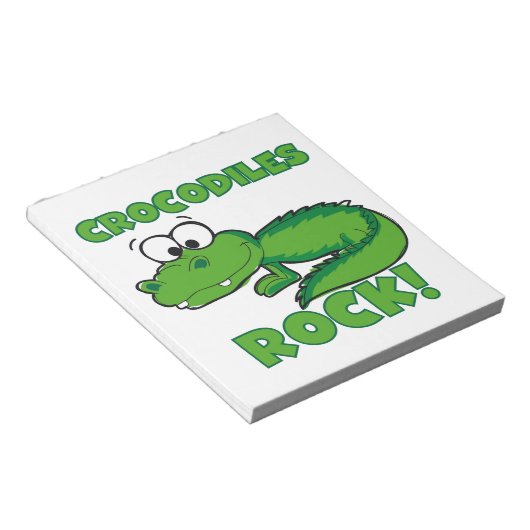 Krokodil-Felsen Notizblock (angewinkelt)