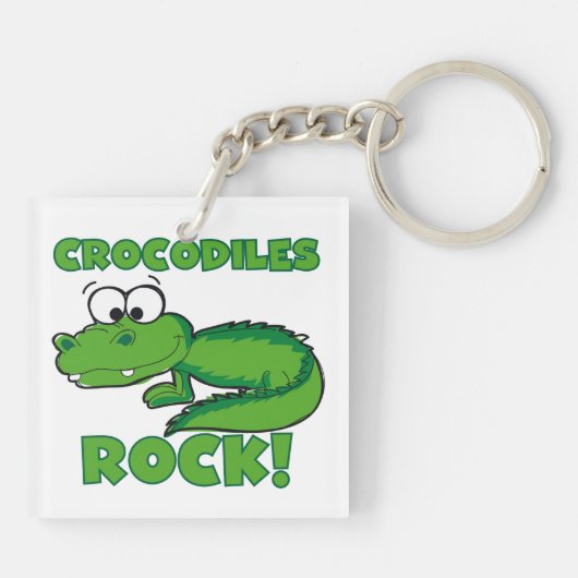 Krokodil-Felsen Schlüsselanhänger (Rückseite)