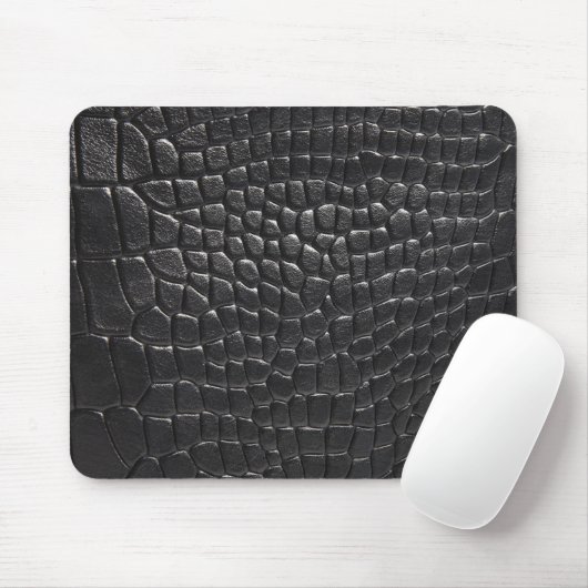KROKODIL-FELSEN Schwarz-Alligatormausunterlage Mousepad (Mit Mouse)