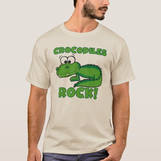 Krokodil-Felsen T-Shirt (Vorderseite)