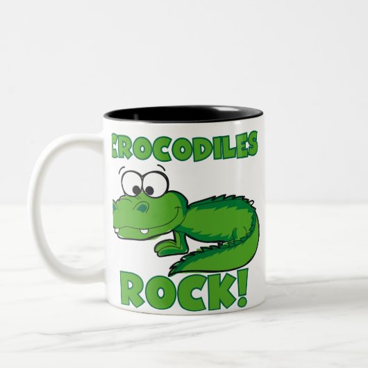 Krokodil-Felsen Zweifarbige Tasse (Links)