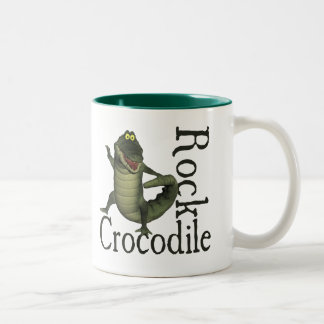 Krokodil-Felsen Zweifarbige Tasse