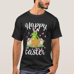 Krokodil Frohe Ostereier-Suche Hase Ohr Krokodil T-Shirt