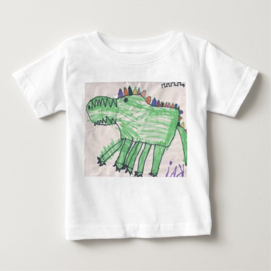 Krokodil für Babys durch DesignsByKai Baby T-shirt (Vorderseite)