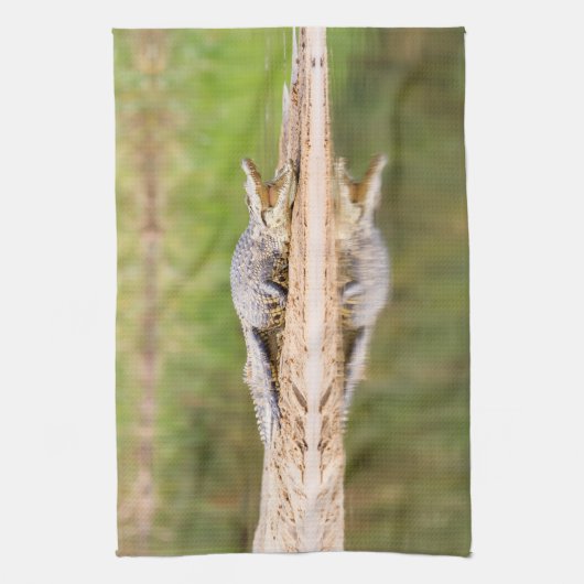 Krokodil Geschirrtuch (Vertikal)