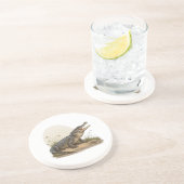 Krokodil Getränkeuntersetzer (Seite)