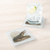 Krokodil Glasuntersetzer (Schrägansicht)