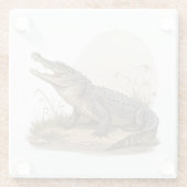 Krokodil Glasuntersetzer (Rückseite)