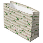 Krokodil Große Geschenktüte (Rückseite Schrägansicht)