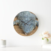 Krokodil Große Wanduhr (Zuhause)