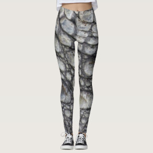 Krokodil-Haut-Bild Legging Leggings