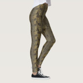 Krokodil-Haut-Muster ganz vorbei - drucken Sie Leggings (Rechts)