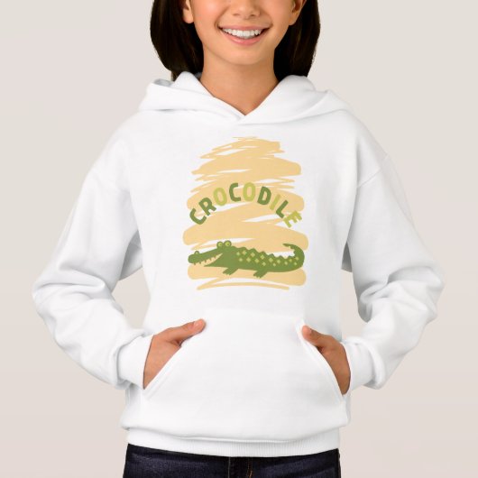 Krokodil Hoodie (Vorderseite)