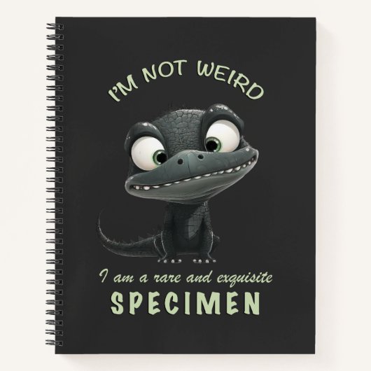 Krokodil Ich bin nicht komisch, ich bin ein selten Notizblock (Vorderseite)