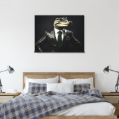 Krokodil im Anzug Leinwanddruck (Insitu (Schlafzimmer))
