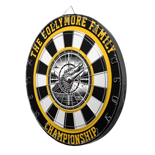 Krokodil im Crosshairs-Design Dartscheibe (Vorderseite rechts)