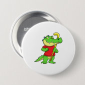 Krokodil im Feldhockey mit Stick Button (Vorne & Hinten)