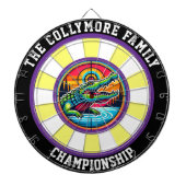 Krokodil im Target Lake Design Dartscheibe (vorne)