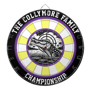 Krokodil im Target Lake Design Dartscheibe