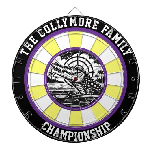 Krokodil im Target Lake Design Dartscheibe (vorne)