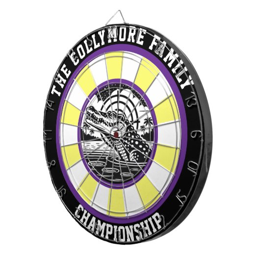 Krokodil im Target Lake Design Dartscheibe (Vorderseite rechts)