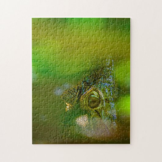 Krokodil in Guyana. Puzzle (Vertikal)