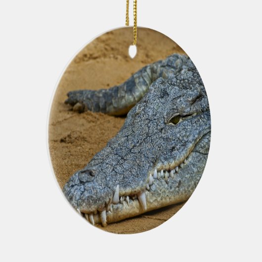 Krokodil Keramikornament (Rechts)