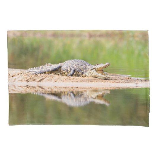 Krokodil Kissenbezug (Vorderseite)